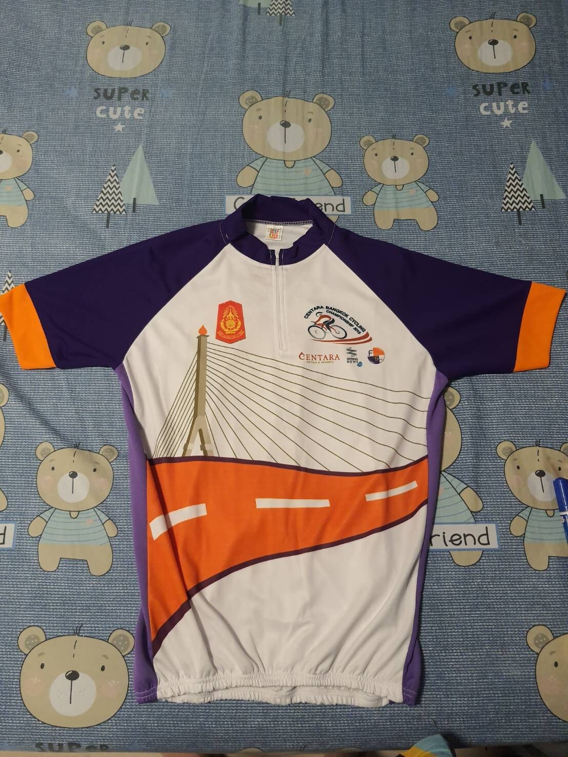 bike jersey large short sleeve mens shirt from Thailand
