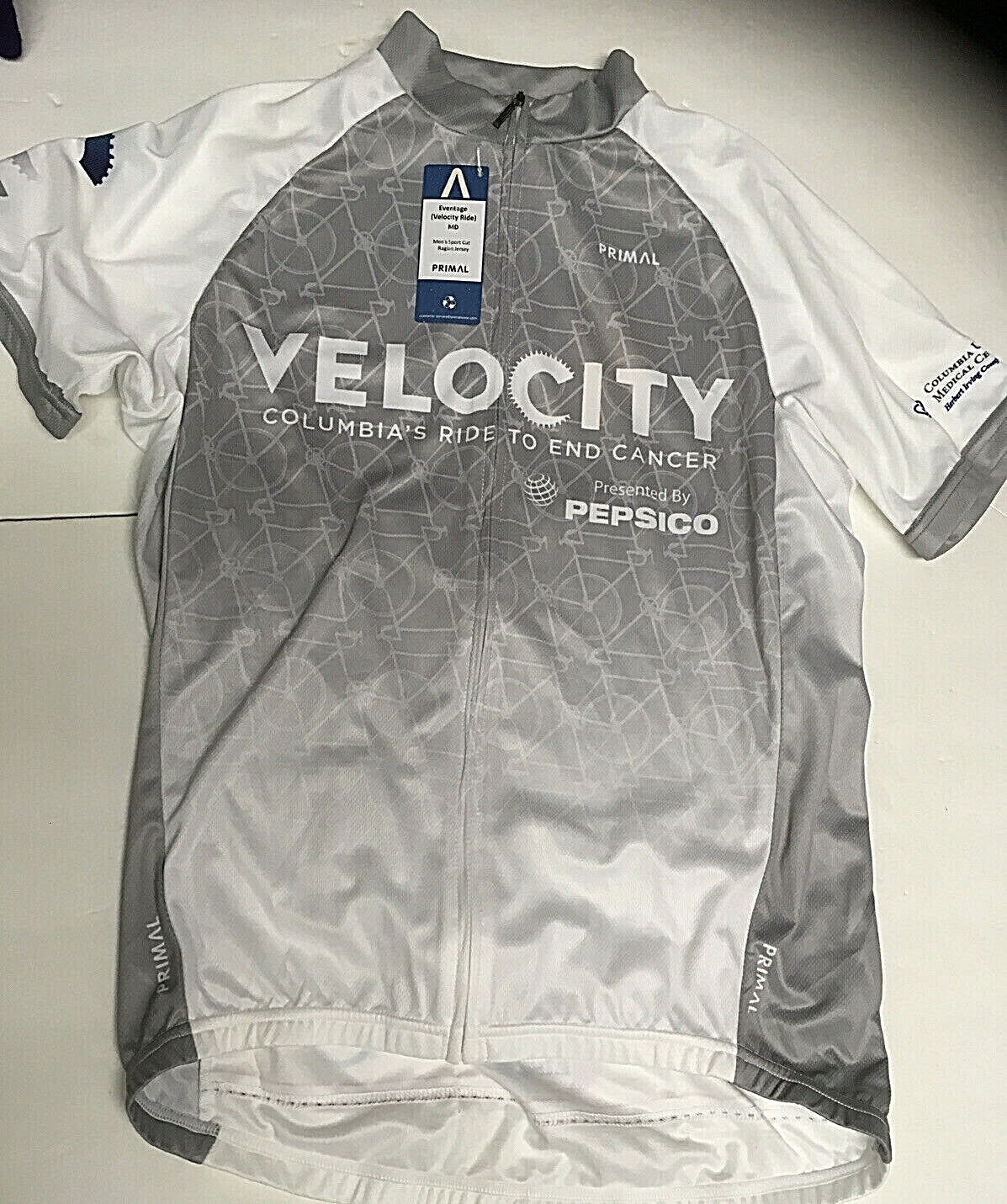 NWT Primal Happy Trails Cycling Men Jersey Bike Columbia’s Ride to end Cancer