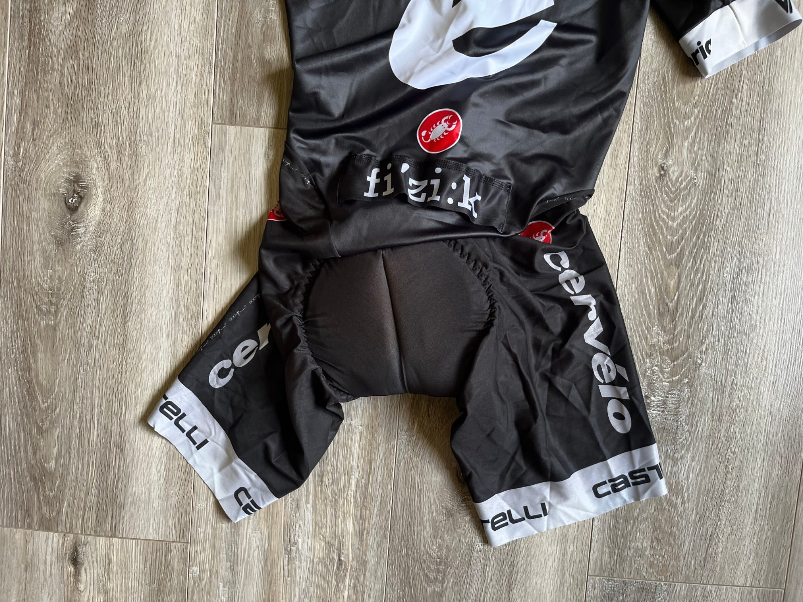 Cervélo TestTeam Cycling Skinsuit Speedsuit Cycle Suit Black Castelli size M