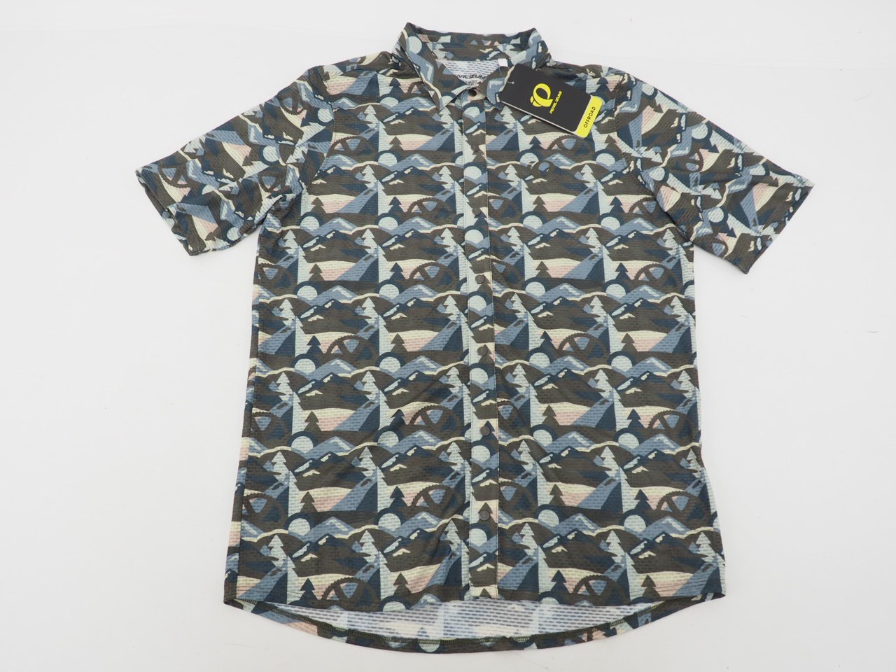NEW! Pearl Izumi Men’s Canyon Tech Snap Jersey Size Medium Camo Gearpeak