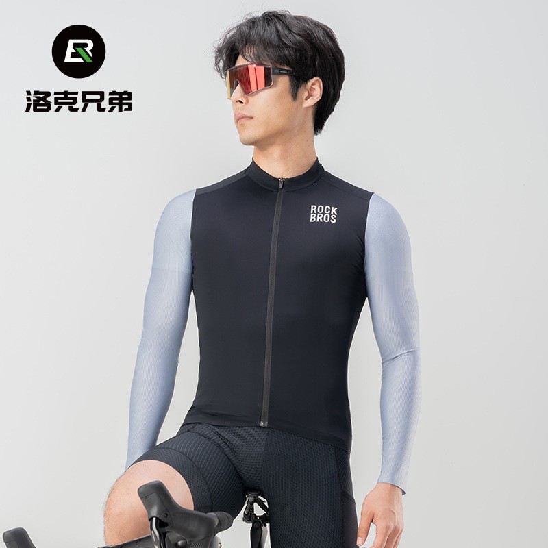 ROCKBROS Summer Mtb Road Bike Jersey Clothing Long Sleeves Breathable Jersey