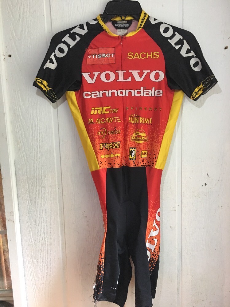Libor Karas Volvo Cannondale Skinsuit Vintage Short Sleeve Not Perfect, AS IS !
