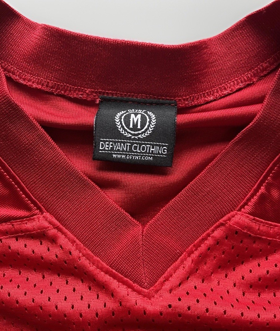 Defyant DFYNT Authentic Red Mesh Football Jersey Size [M] Streetwear