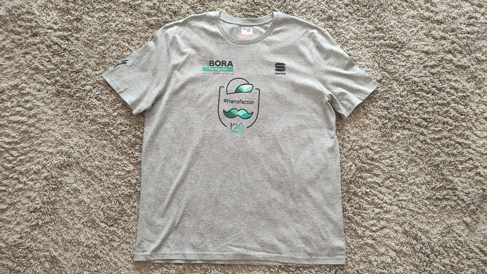Bora Hansgrohe team Sportful Men’s Short Sleeve T-Shirt 100%Cotton Size:3XL NEW!