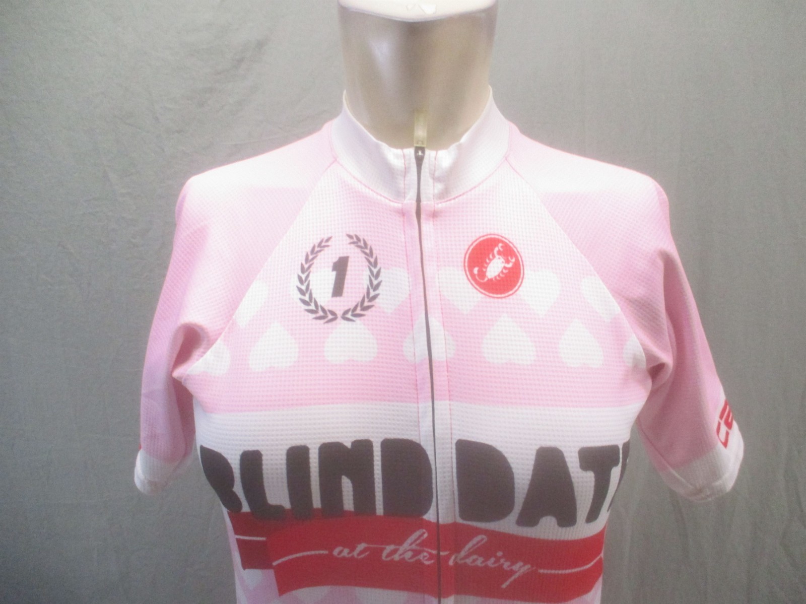 Castelli Size S Women Multicolor Cycling Compression Short Sleeve Zip Jacket 853