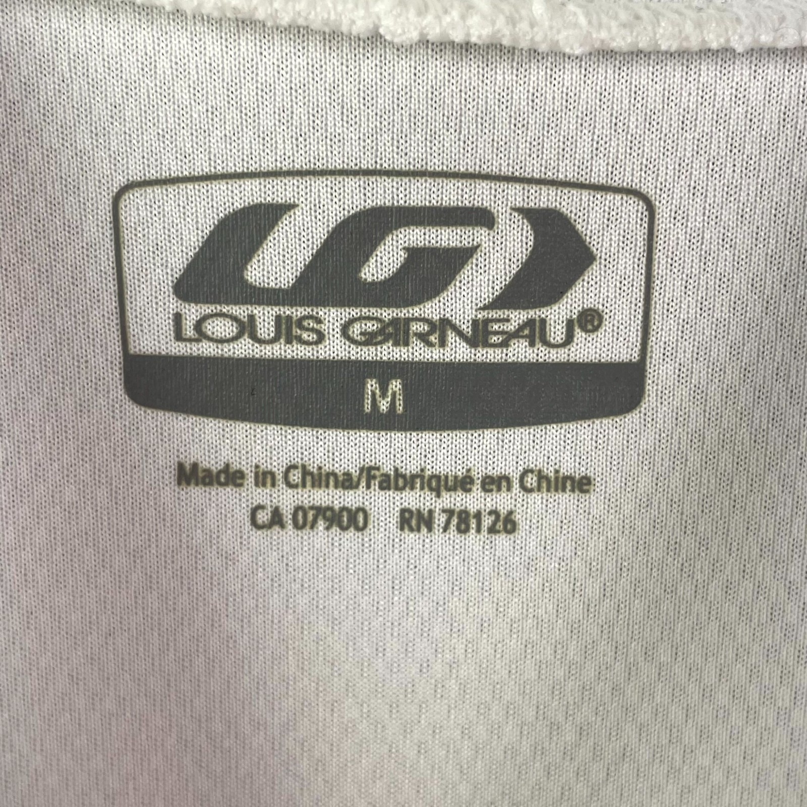 Louis Garneau Cycling Jersey Mens M Full Zip Sportswear Bicycle Racing Athletic