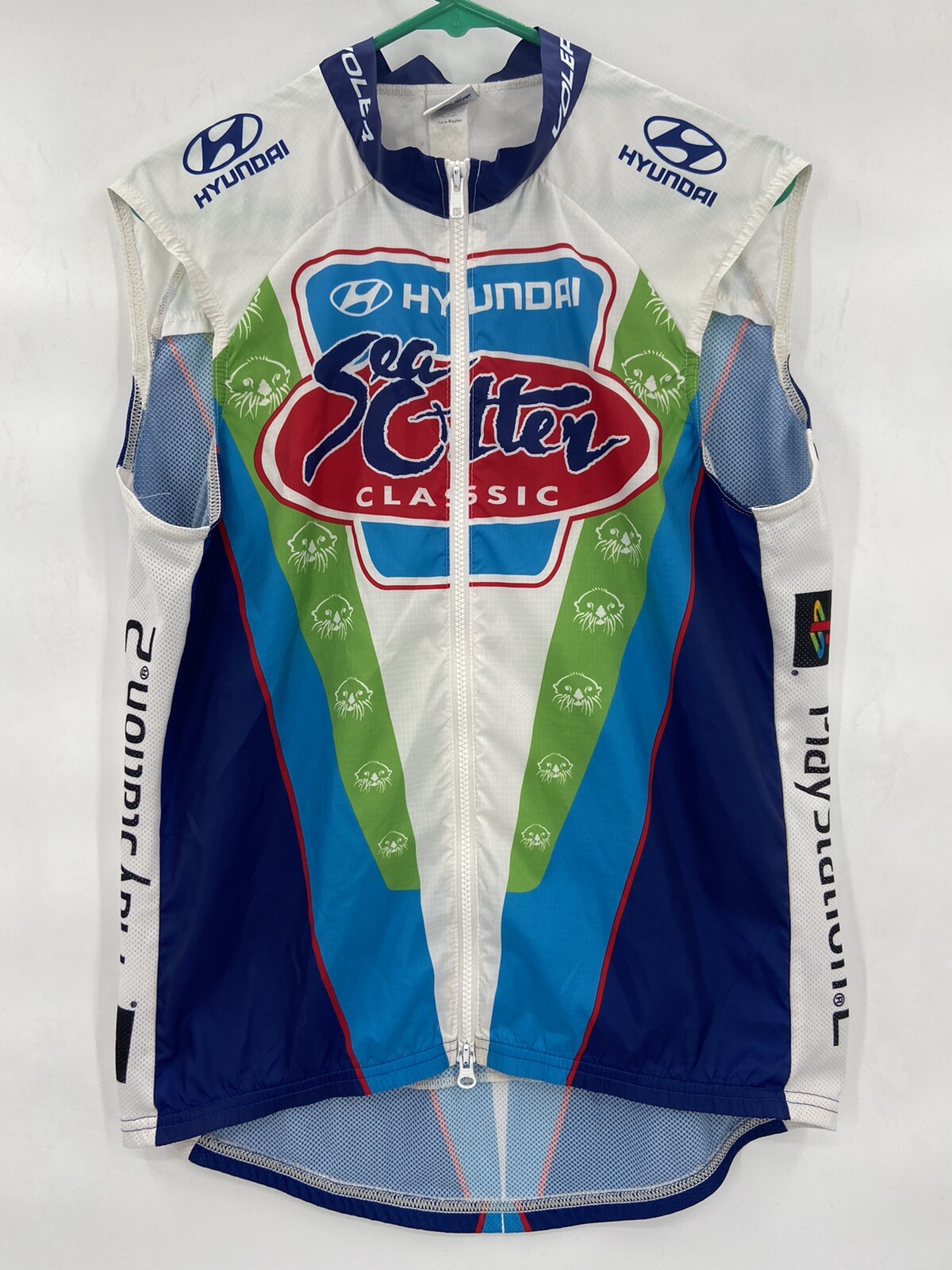 Voler Ripstop/ Mesh Polyester Cycling Tank Top Hyundai Sea Otter Classic USA M