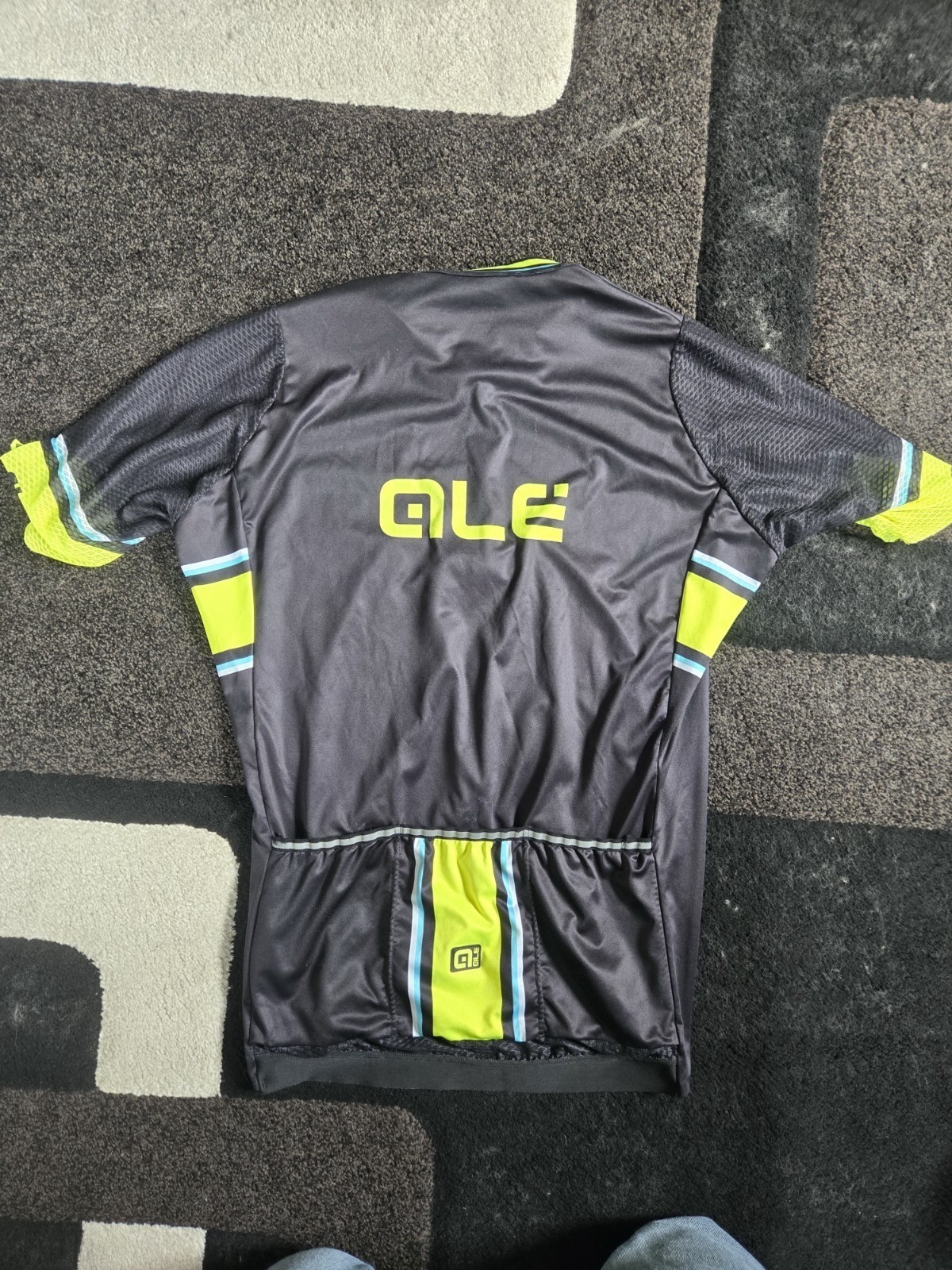 ALE – Black/FloroYellow jersey XXL Full zipper