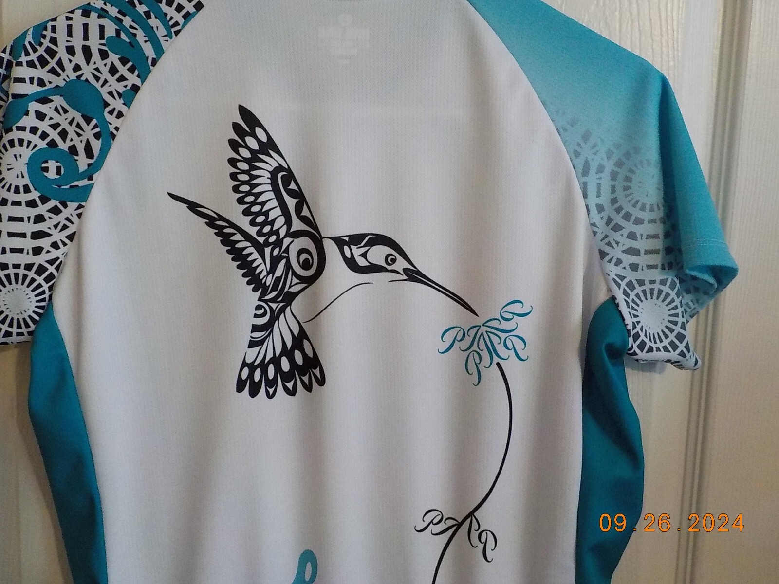 PEARL IZUMI MULTI COLOR AQUA/WHITE/BLACK CYCLING SHIRT STYLE 0790 2011/12
