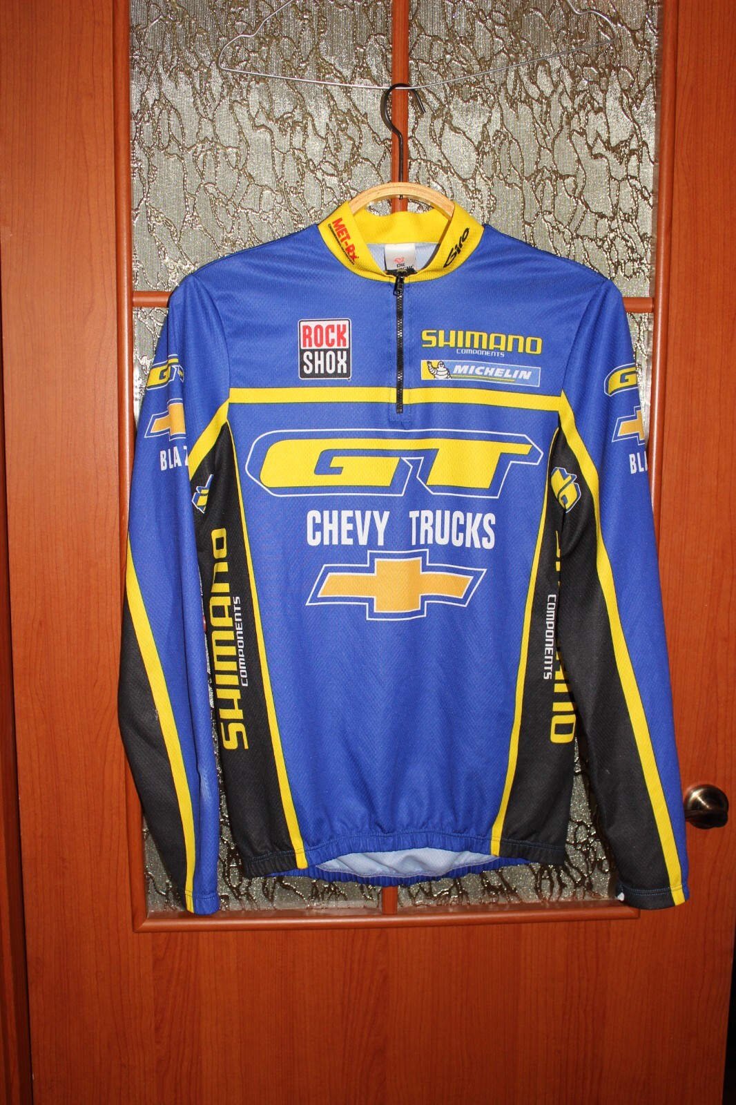 GT Chevy Trucks Rock Shox Shimano Michelin Team DeMarchi cycling jersey