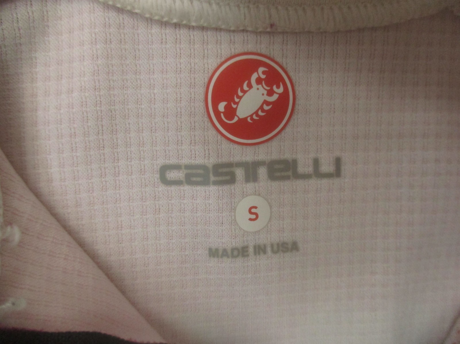Castelli Size S Women Multicolor Cycling Compression Short Sleeve Zip Jacket 853