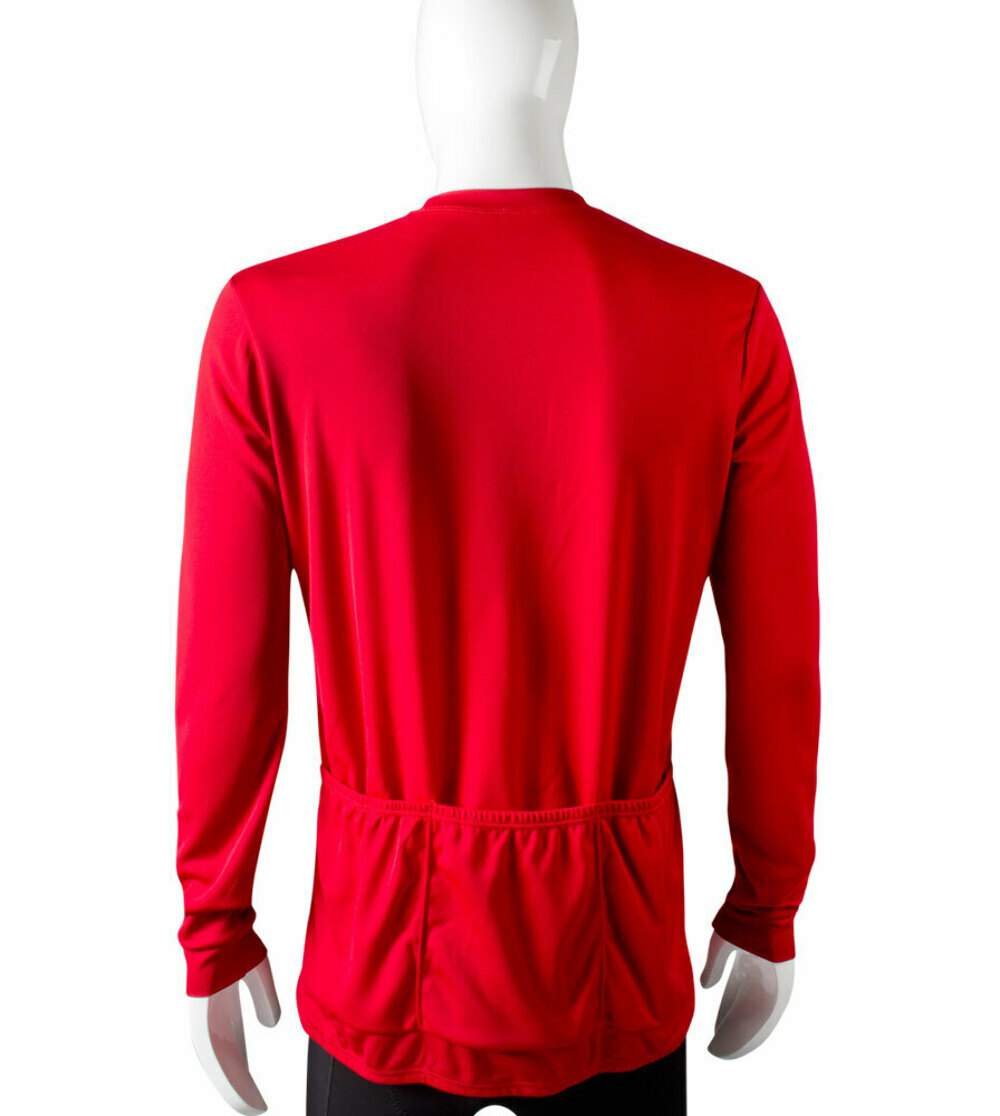 Tall Solid Color Cycling Jersey | Long Sleeve | Lightweight | Made in the USA
