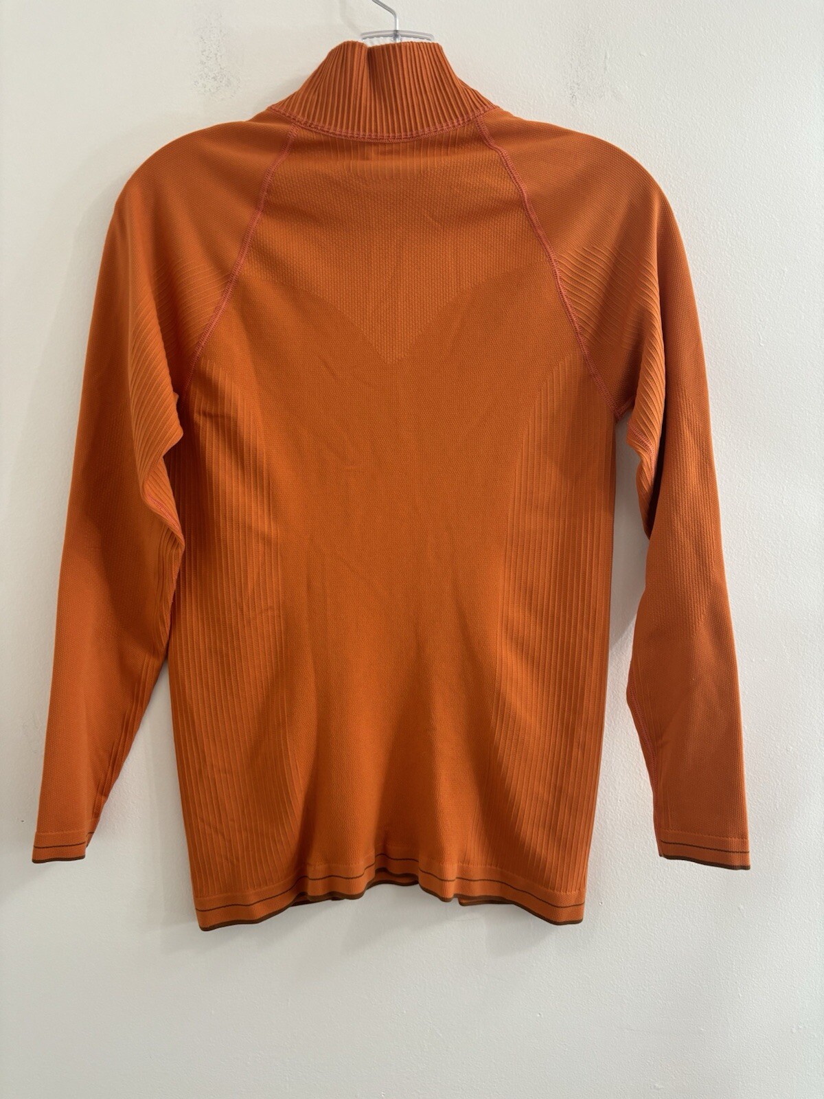 Patagonia Bike Jersey Women’s Medium Capilene Midweight Long Sleeve Orange