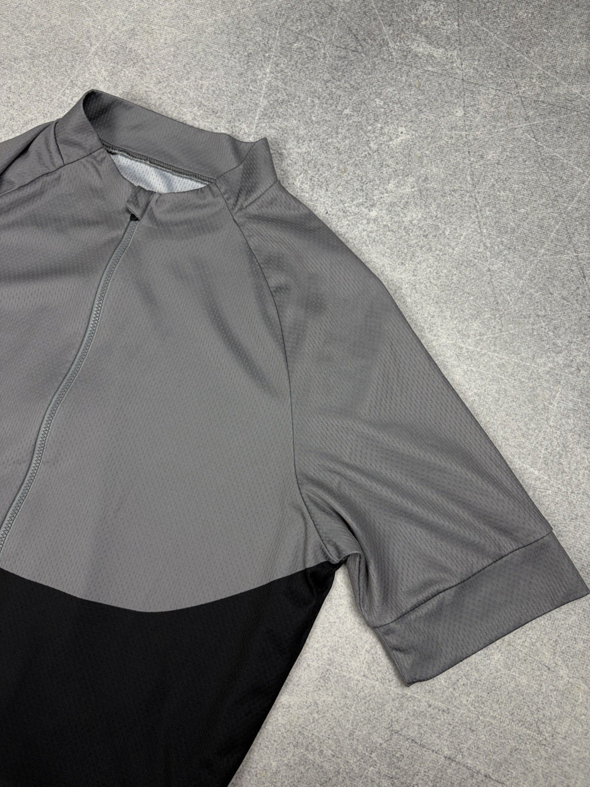 POC Essential XC Full Zip Tee Cycling Jersey Large Men’s Steel Gray