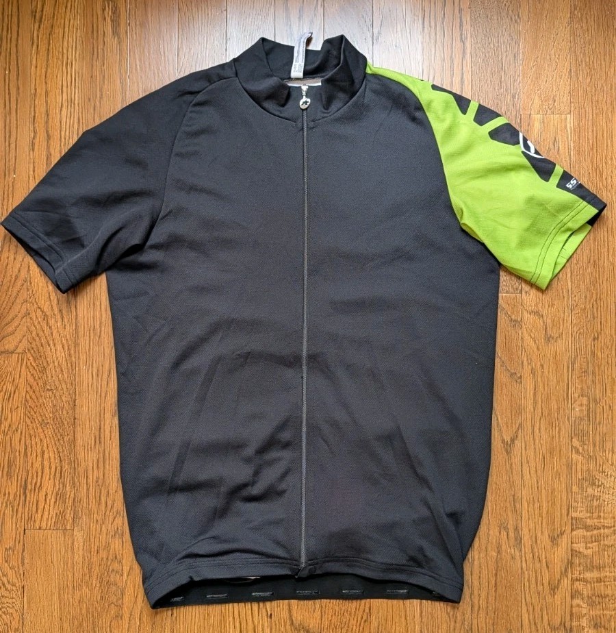 ASSOS SS.Mille EVO7 Cycling Jersey Men’s Medium Black/Green Little Use MINT