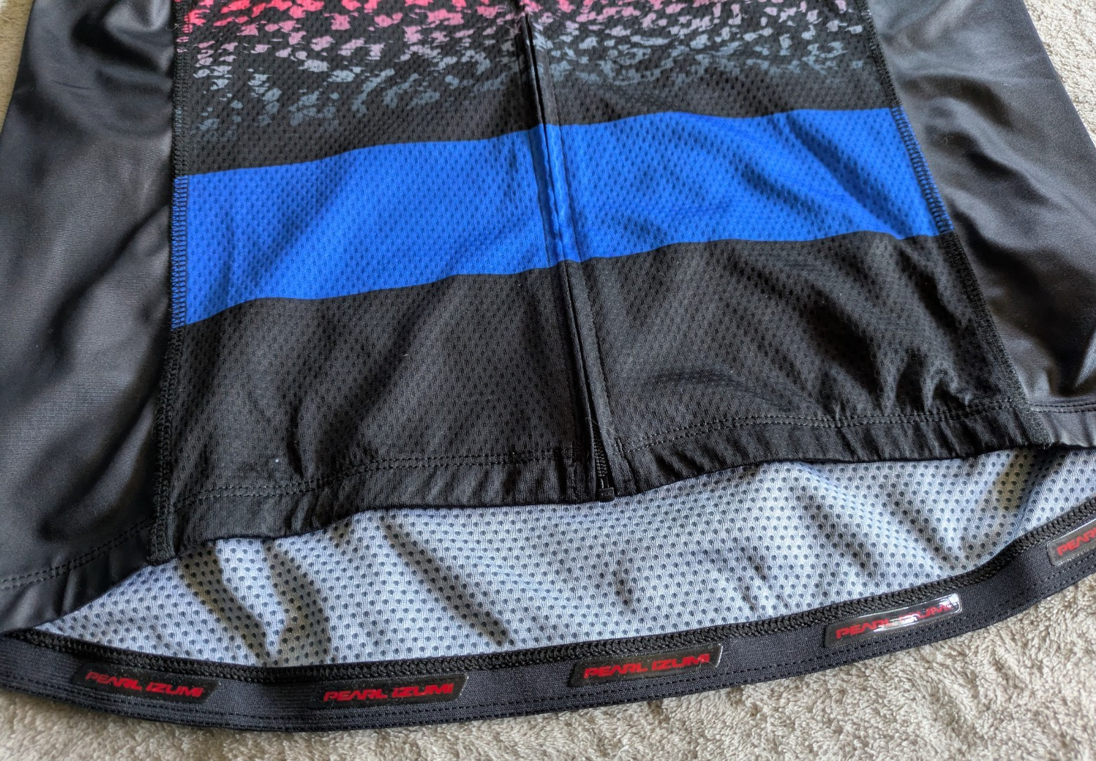 PEARL IZUMI Custom Elite Cycling Jersey Mens XL Race Cut Blue Black Shimano
