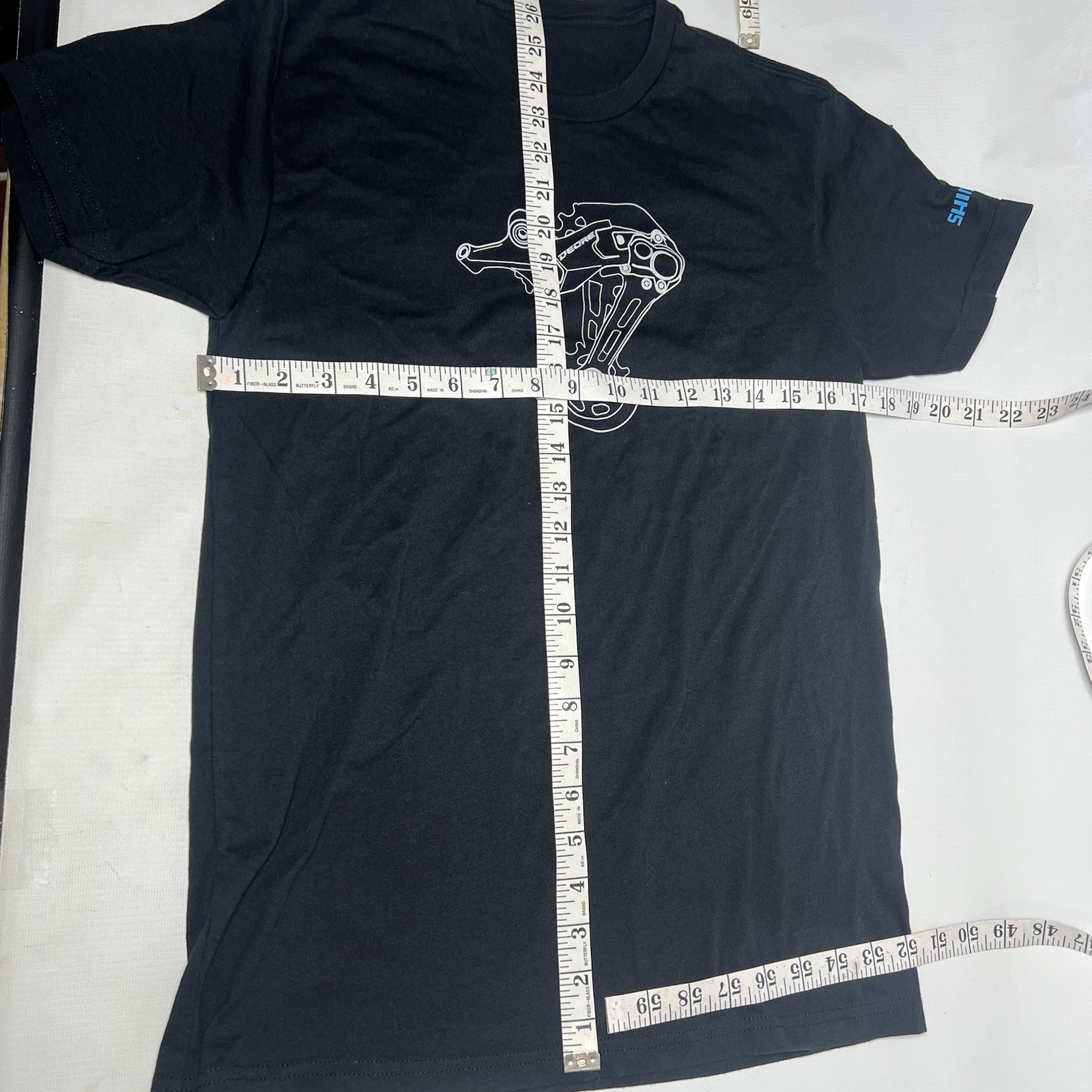 Shimano Deore Derailleur T Shirt Mens Size M/L Black
