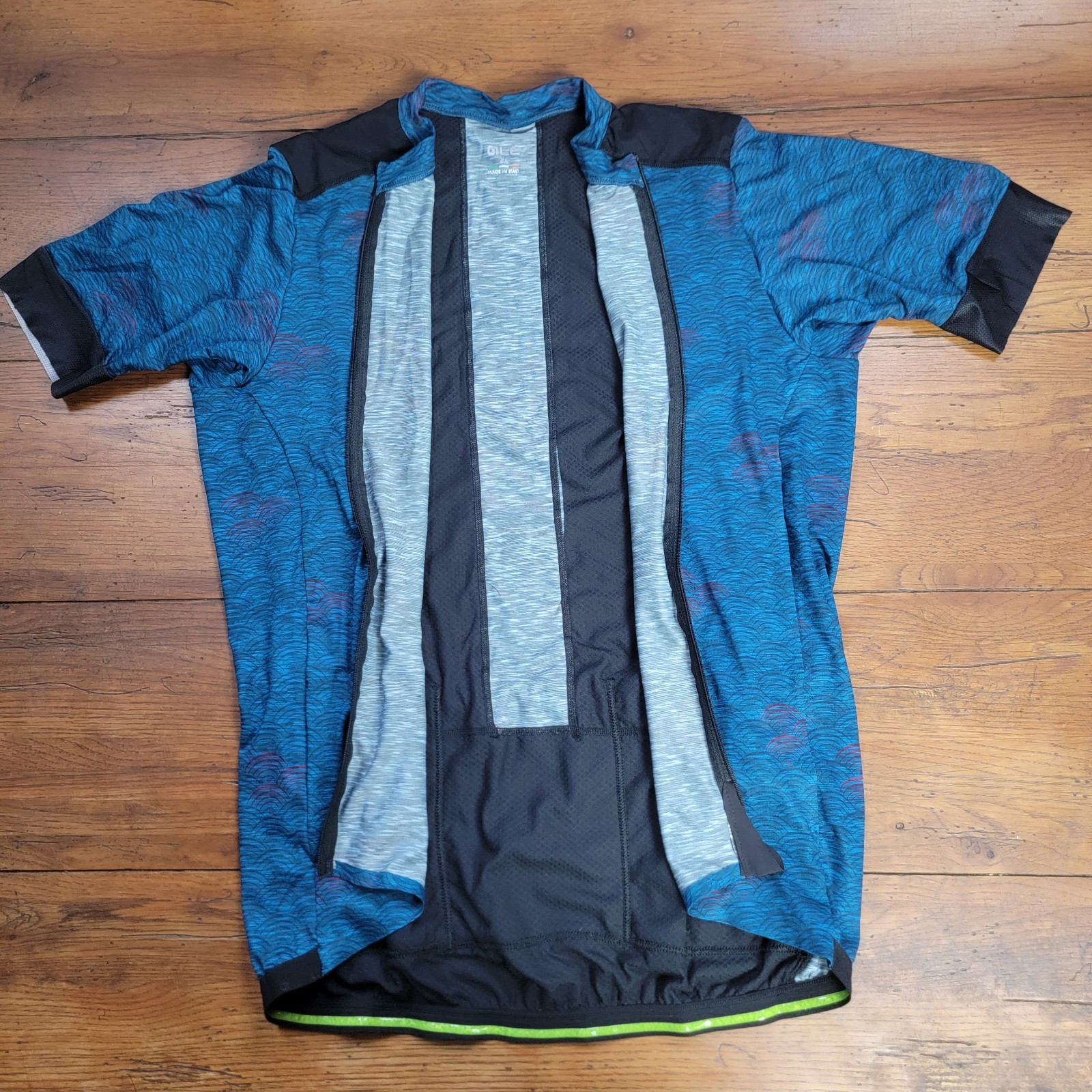 Ale Cycling Mens XL-5-52 Jersey Blue Lightweight Stretch
