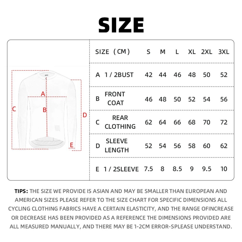 Men Cycling Long Sleeve Jersey Pro Road Bike Long Shirt Bicycle Tops Breathable