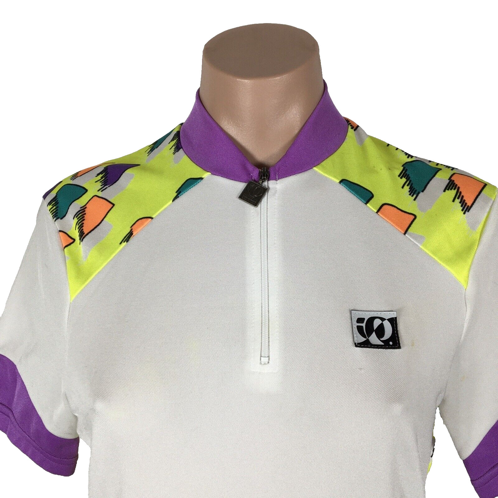 Vintage Pearl Izumi Womens NEON ANLEN Cycling Jersey Made in Japan 10