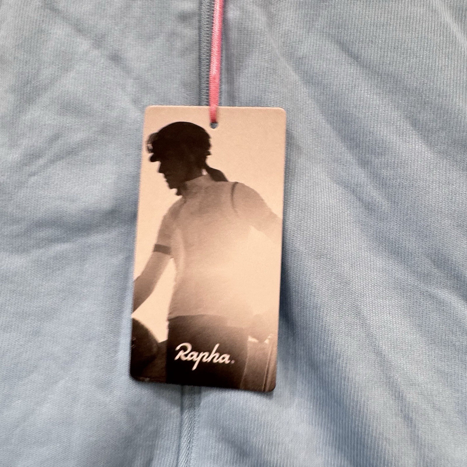 New Rapha Size S Blue Womens Classic Jersey Full Zip Cycling Wool Polyester Blen