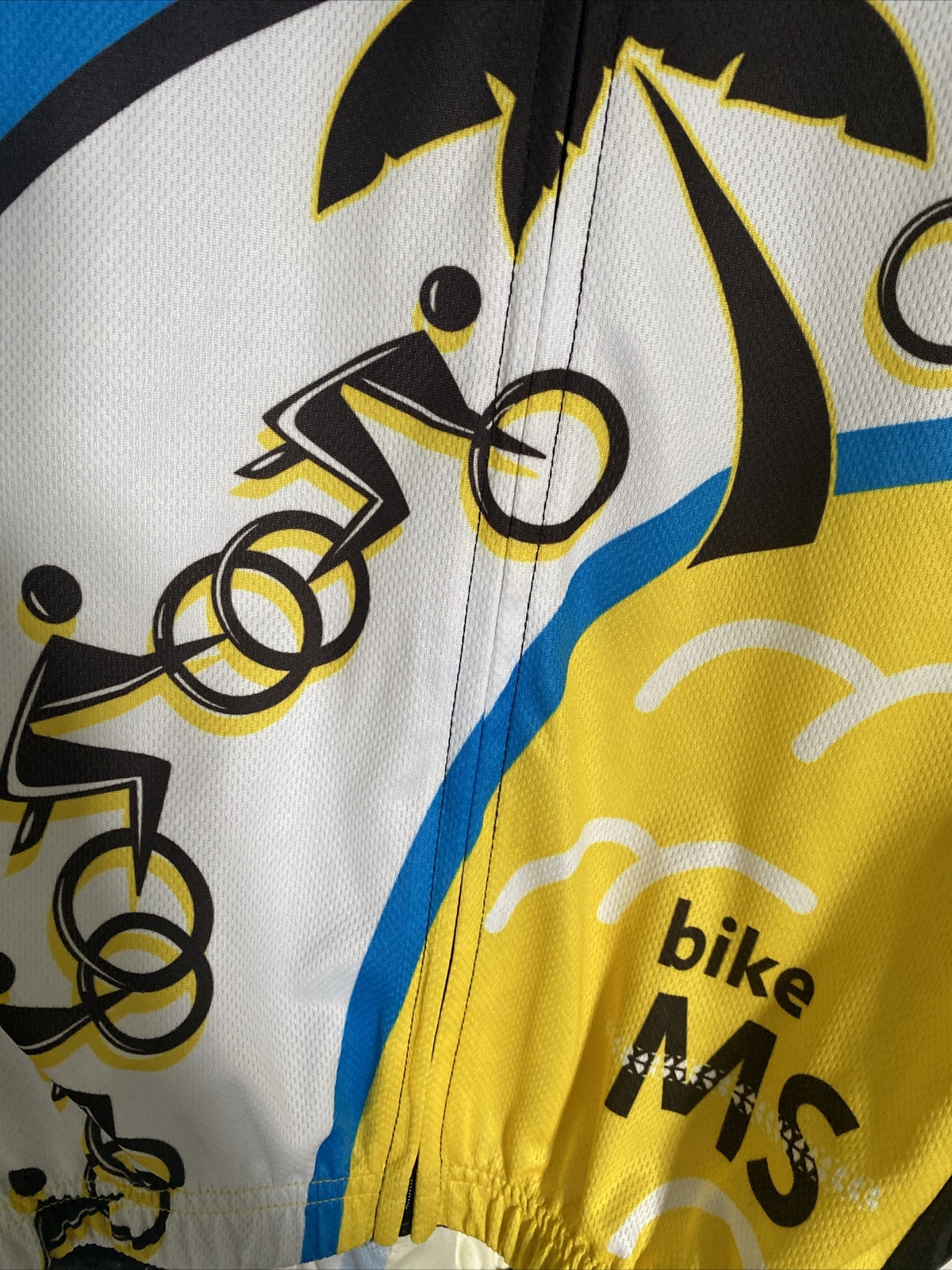 Peak 1 Full Zip Unisex XS Cycling Jersey Bike Bk Pockets Island Rides 2017 NWOT