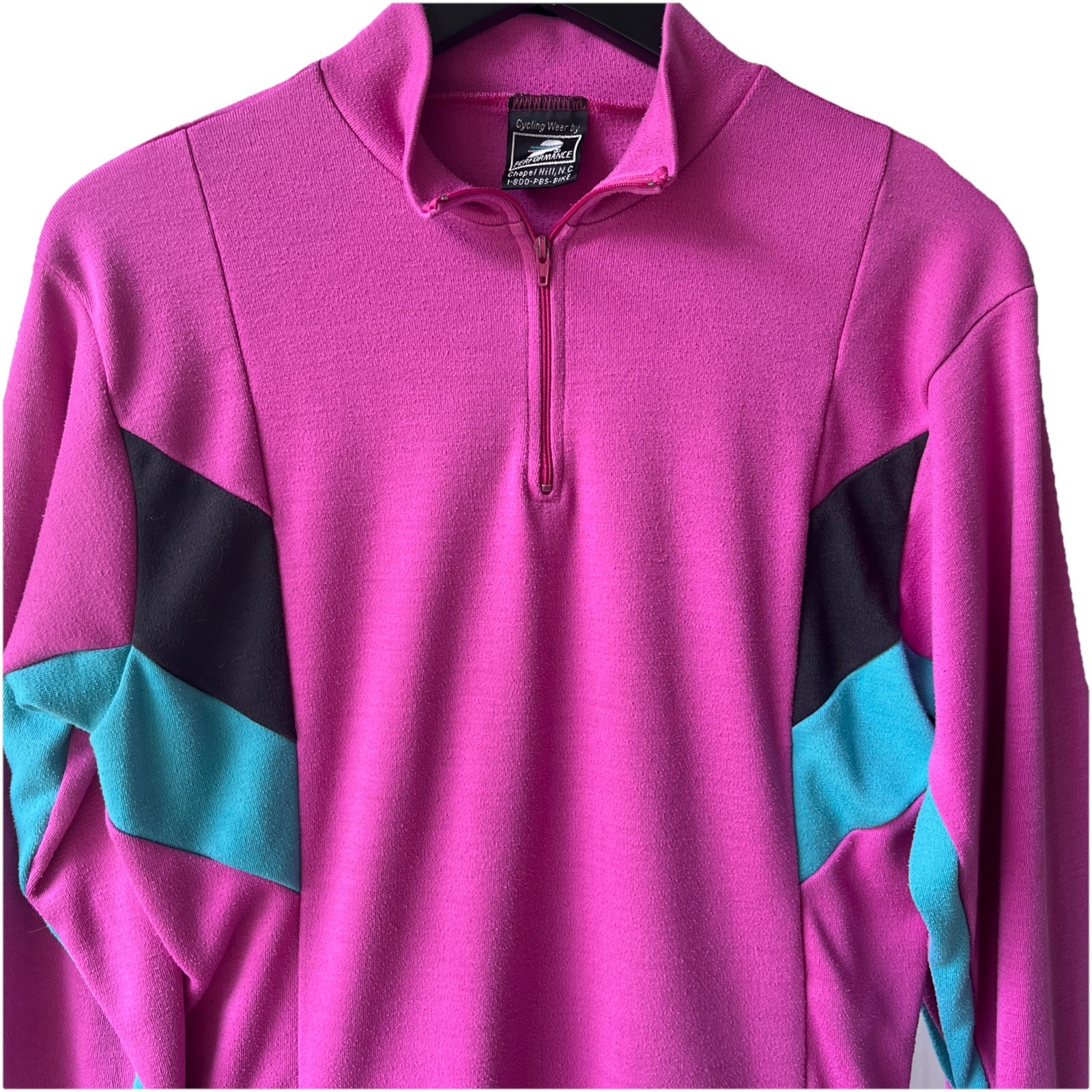 Vintage 80s/90s Cycling Jersey by Performance PBS Bike USA 3 Pocket Small