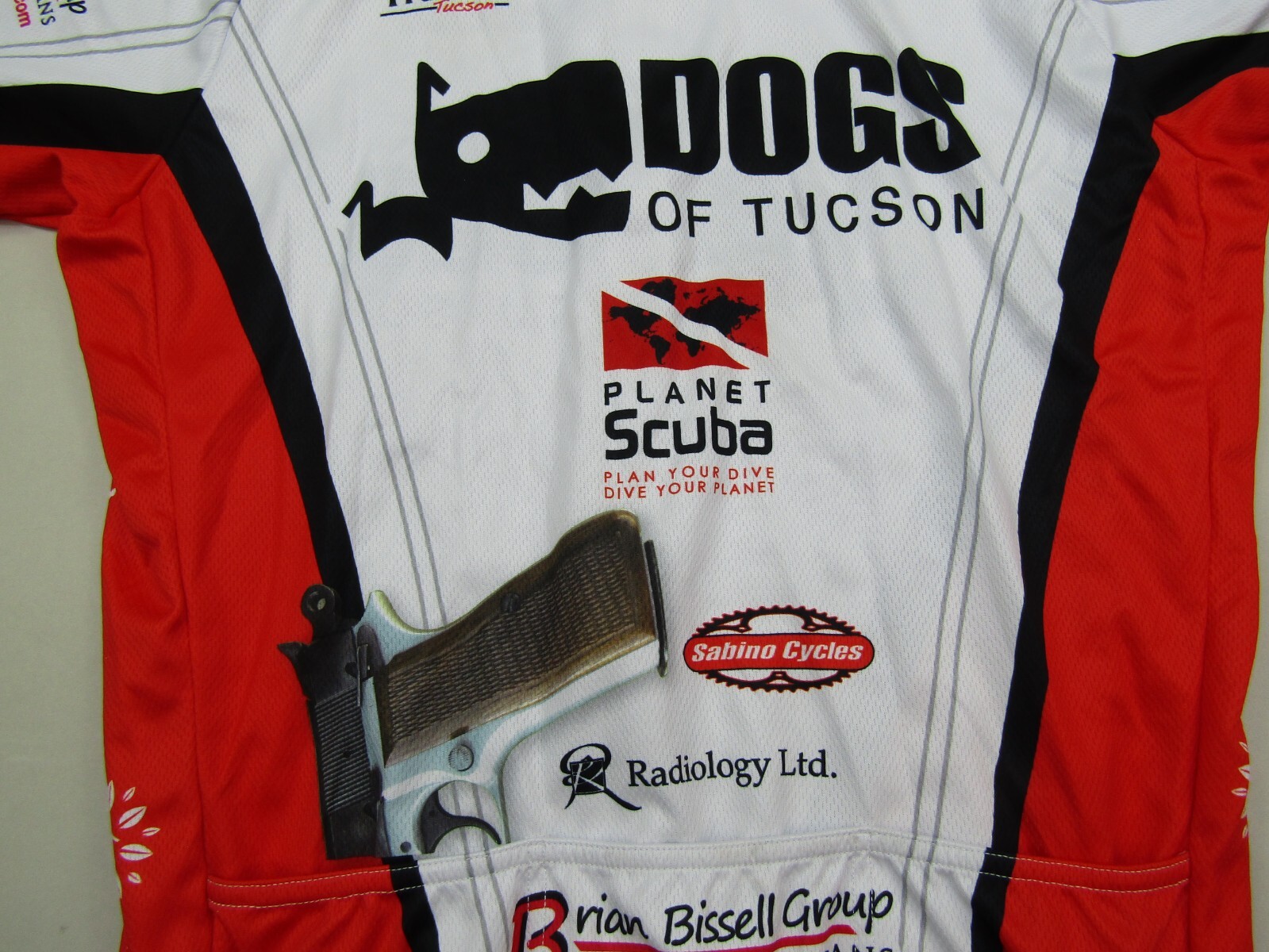 Kallisto Cycling Jersey Adult Small Bicycle Racing Full Zipper Dogs of Tucson