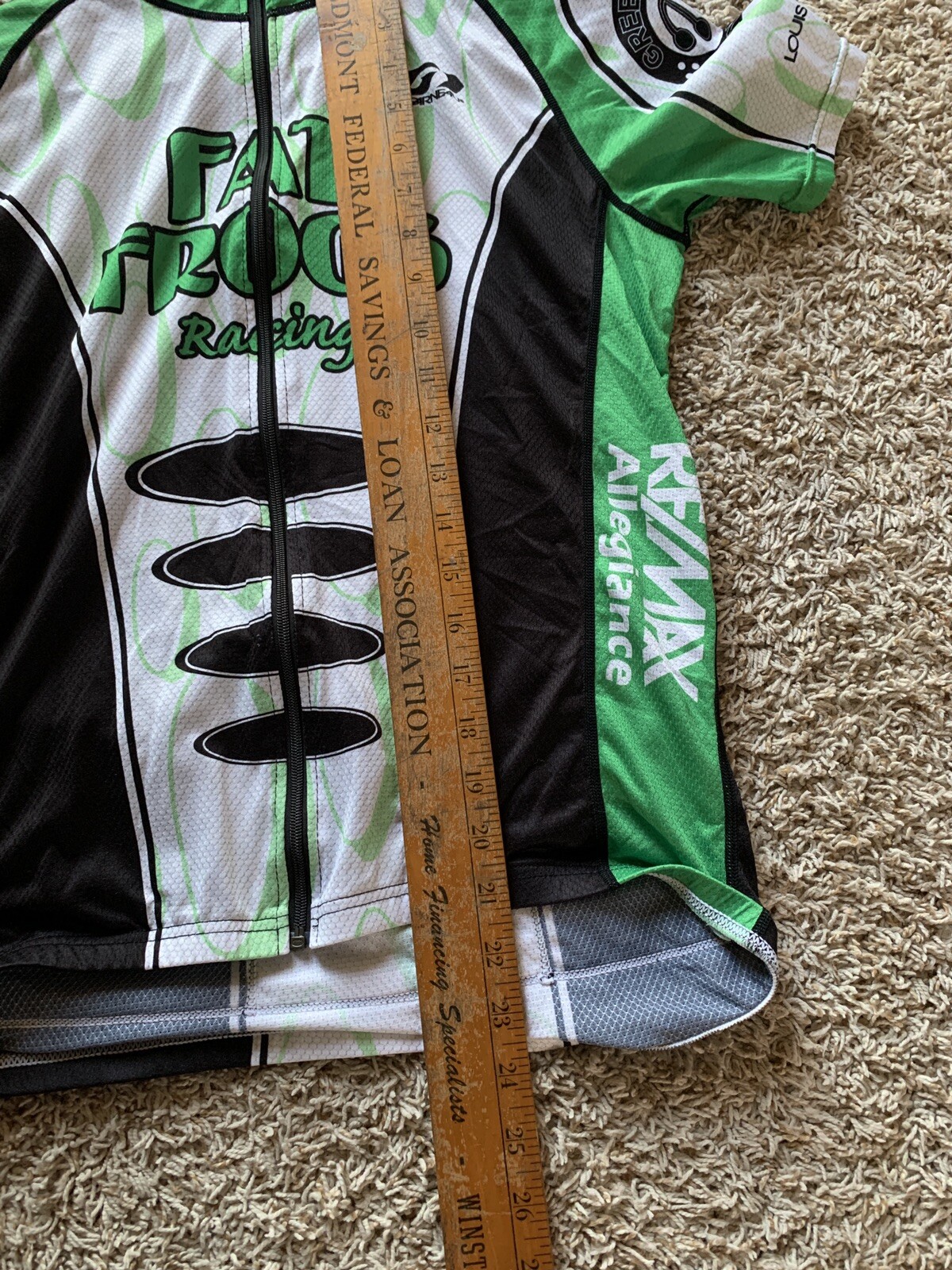 Louis Garneau Cycling Jersey Mens Size 4 Fat Frogs Racing