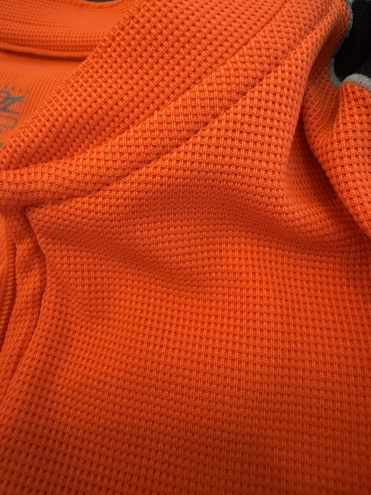 Zoot Sports Mens Orange Black Sleeveless Cycling Jersey 1/4 Zip Bike Top Large