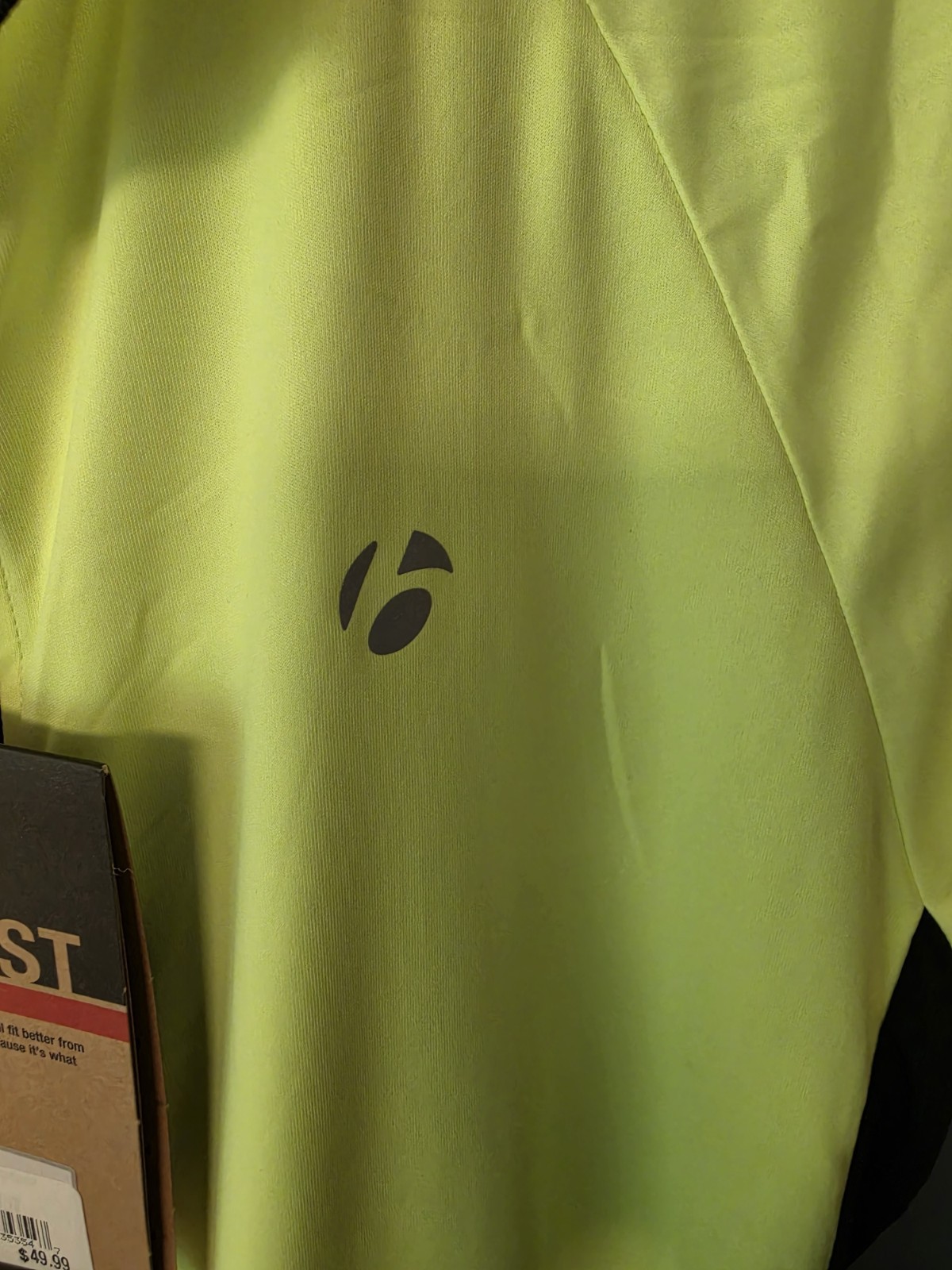 Bontrager Solstice Cycling Jersey Shirt Mens Large HiViz Yellow 1/4 Zip NWT