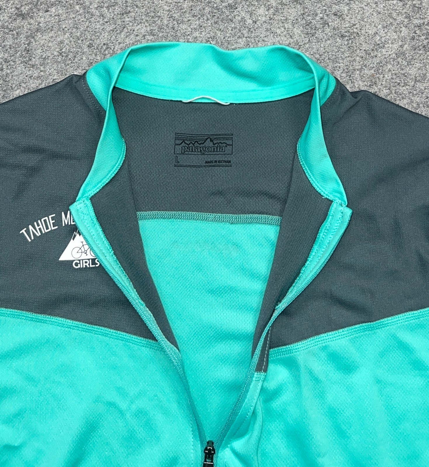 PATAGONIA WOMEN’S CRANK CRAFT FULL ZIP + Tahoe Mountain Bike Girls sz L Jersey