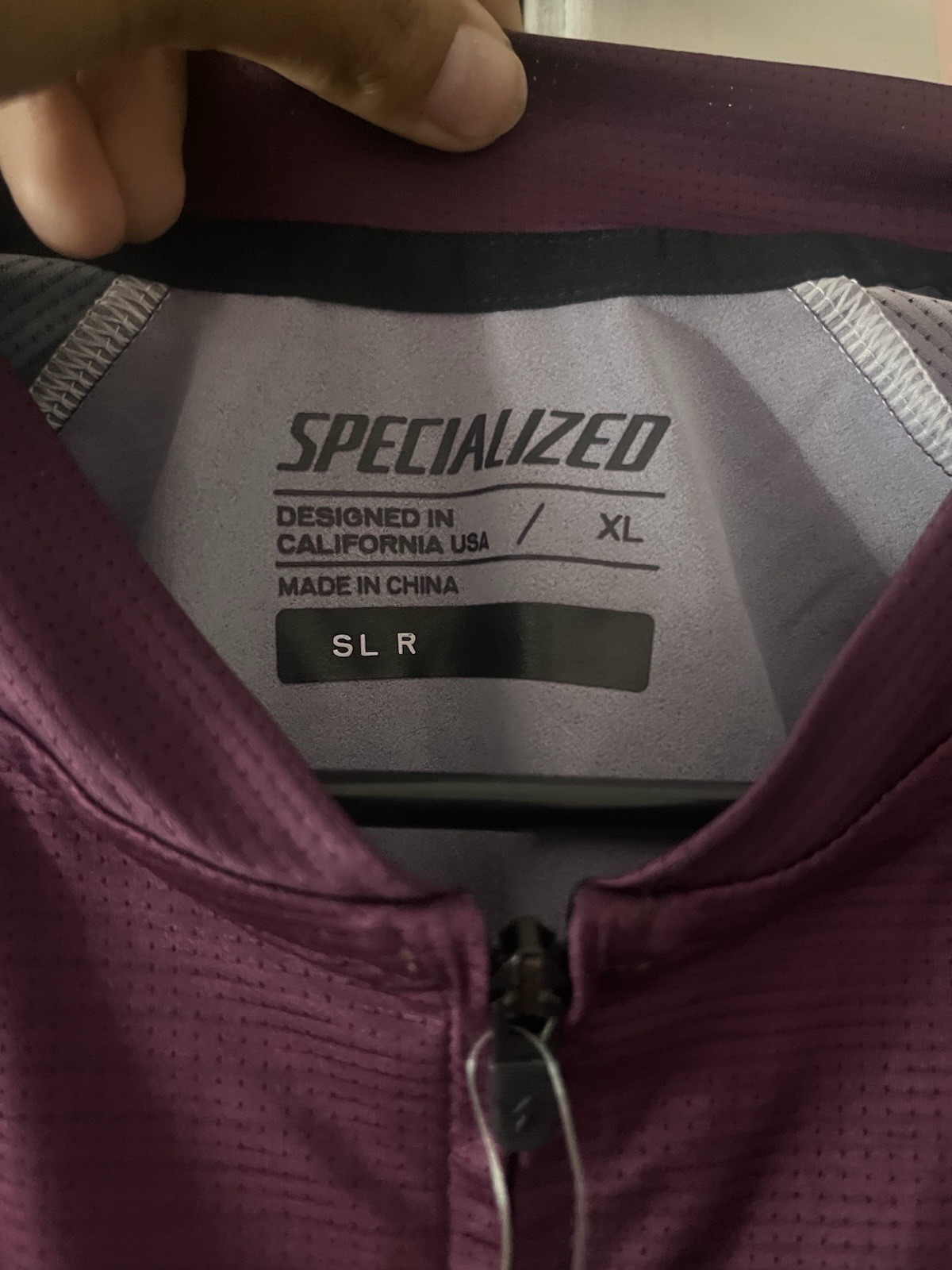 Specialized SL R Women’s Slim Fit Cycling Jersey Full Zip UV XL Purple/Black NWT