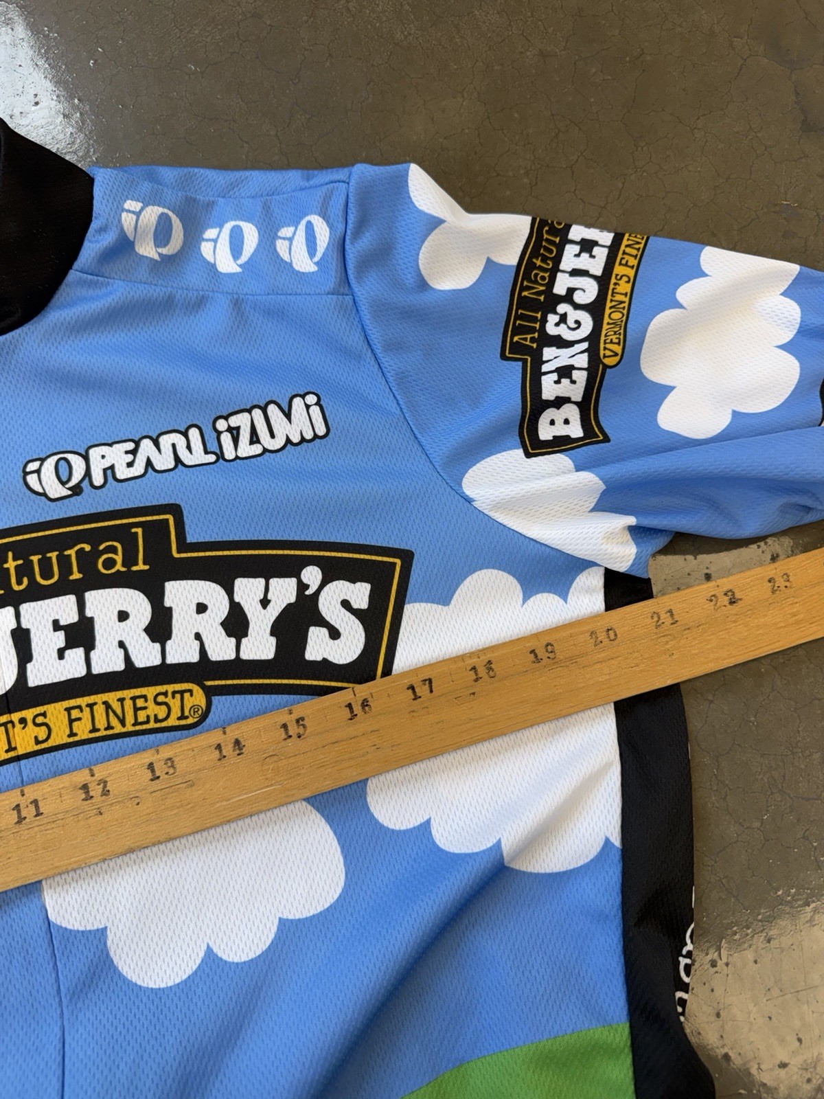 Vtg Y2K Pearl Izumi Cycling Jersey Adult Large Ben & Jerry’s Ice Cream USA Made