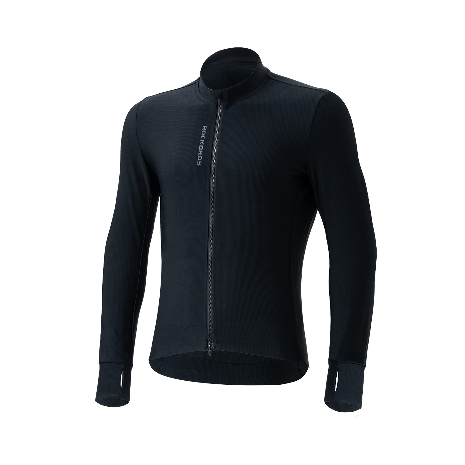 ROCKBROS Men’s Thermal Cycling Jersey LongSleeve Winter Windproof Fleece Jersey