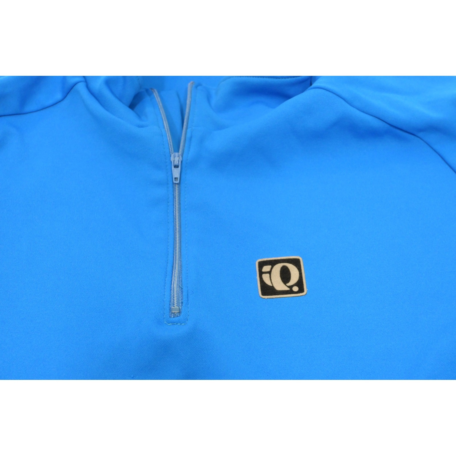 Pearl Izumi Cycling Jersey Mens Large Blue 1/4 Zip Long Sleeve MADE IN USA
