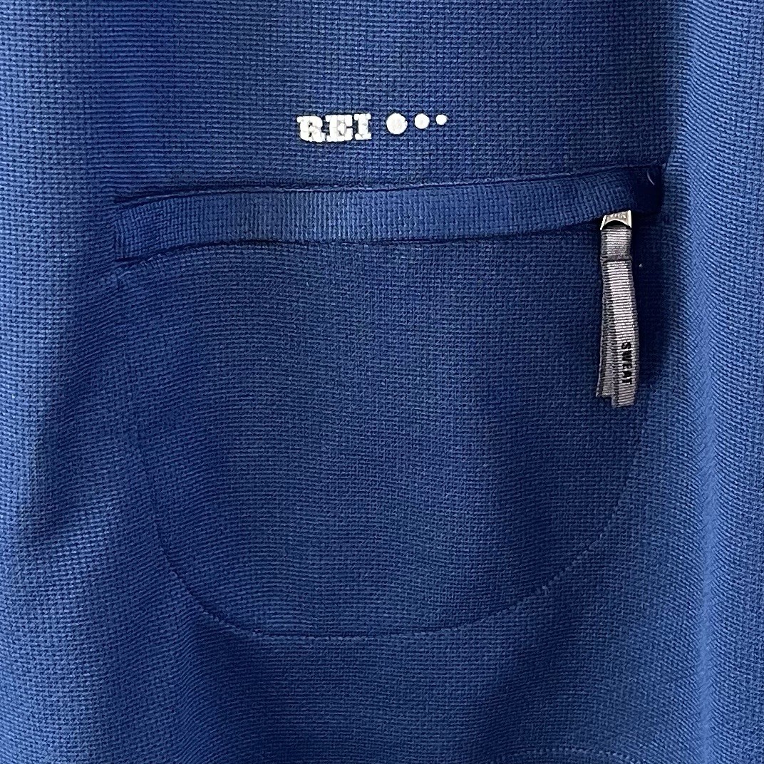 REI Junction Cycling Jersey Men’s S Blue 1/4 Zip Bike Top Long Sleeve