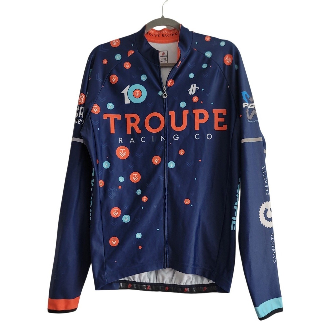 HINCAPIE Sportswear Cycling Jersey Athletic Biking Shirt 3 Pockets Troupe Medium
