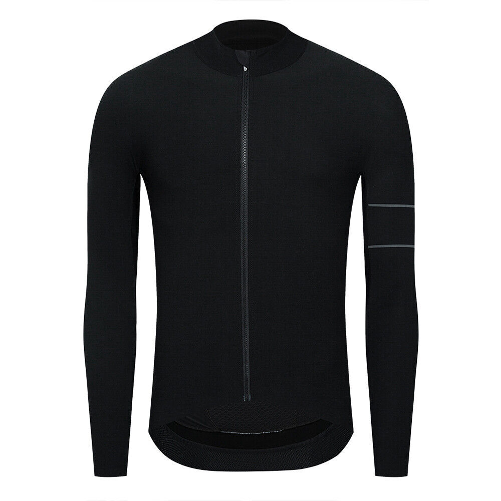 YKYWBIKE Mens Cycling Jersey long Sleeve Thermal Bicycle Bike MTB Shirt Maillots