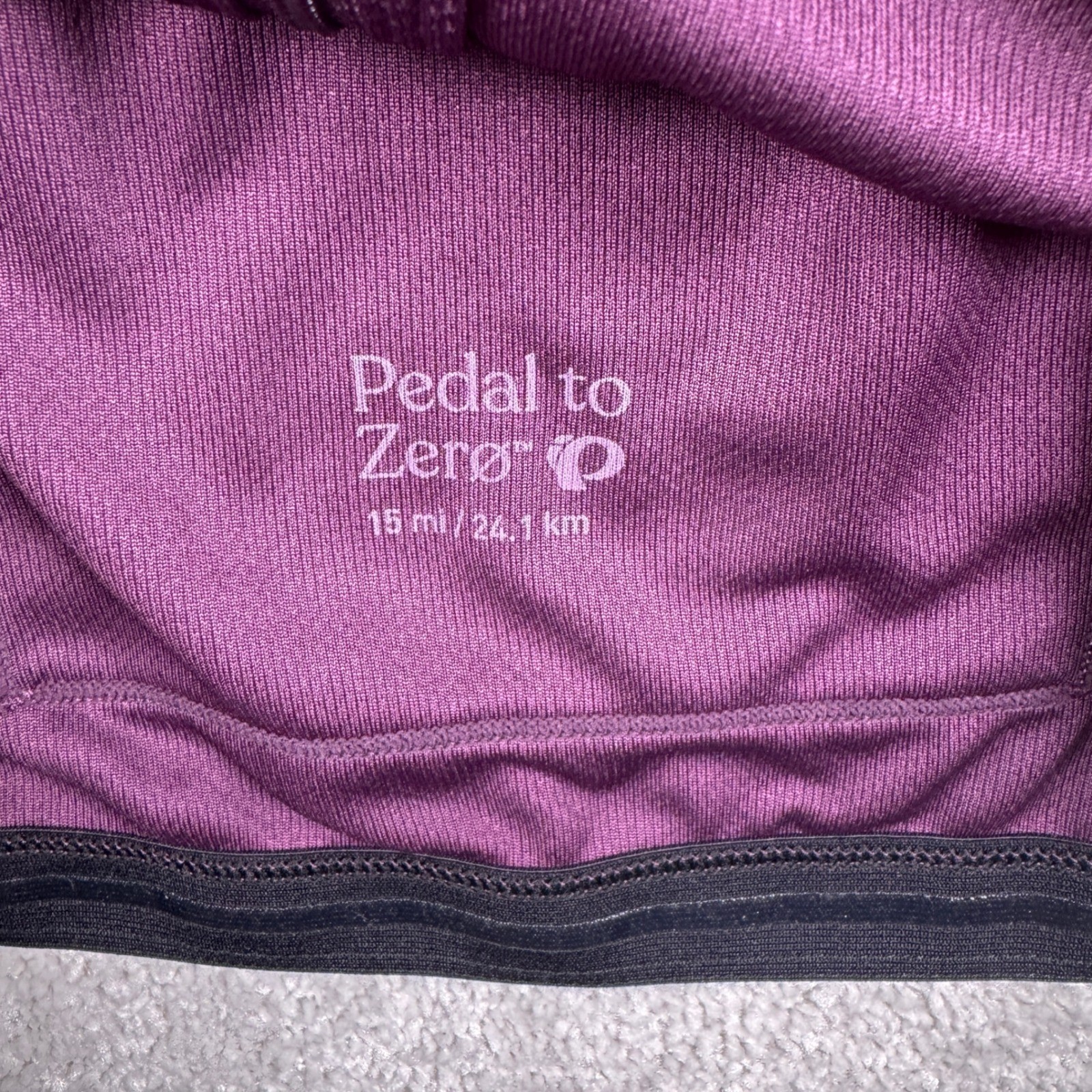 Pearl Izumi Cycling Jersey Womens XXL Purple Short Sleeve Pedal to Zero Full Zip