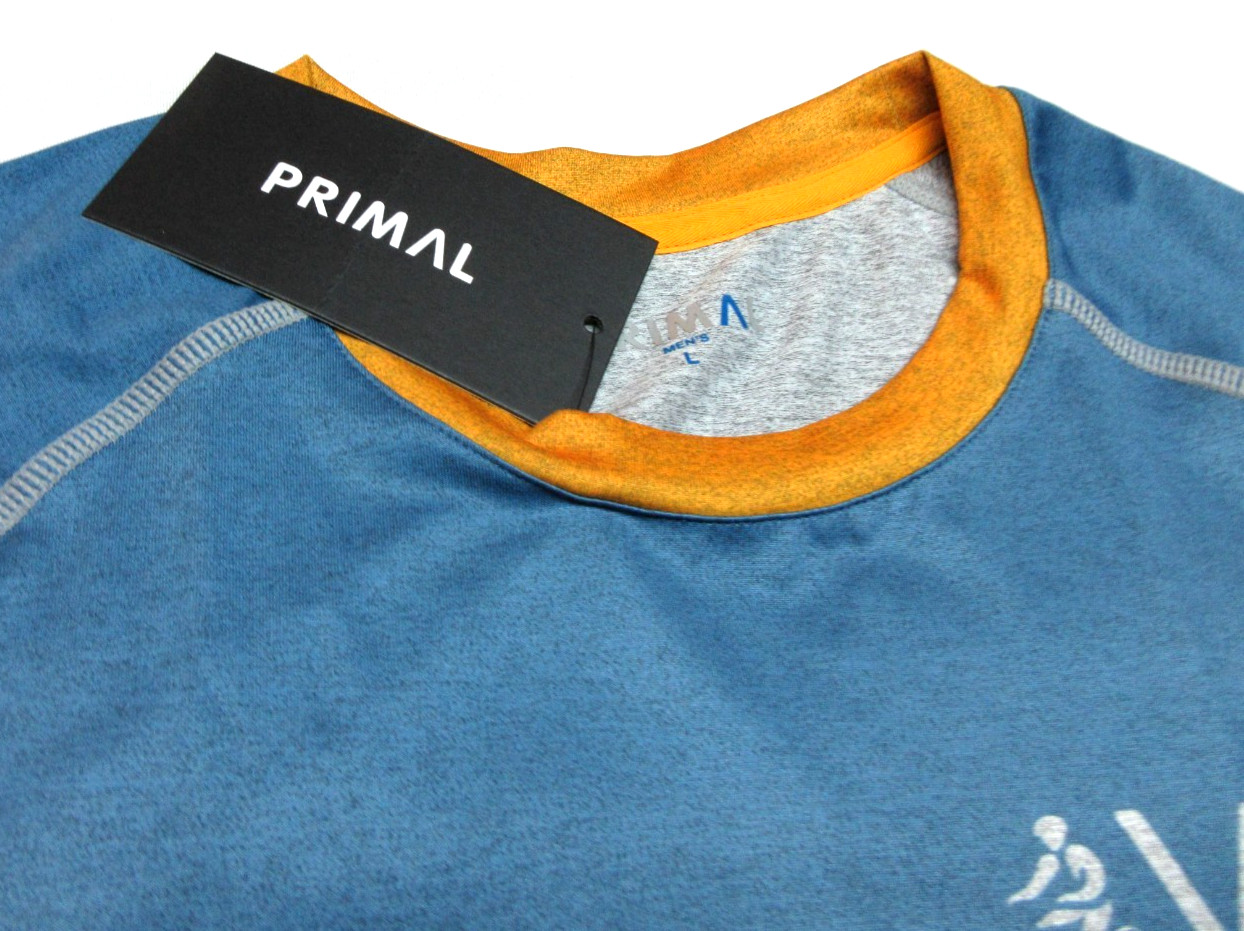 NWT PRIMAL VBT Fivek Technical Cycling Blue Shortsleeve Jersey Shirt -Mens Large