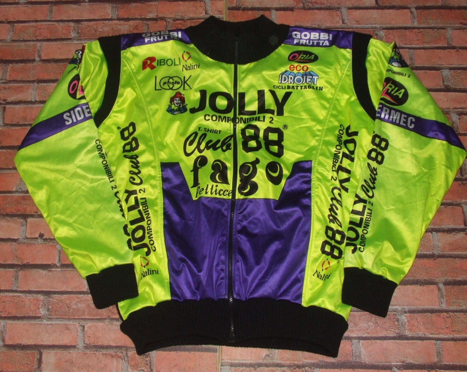 JOLLY CLUB 88 NALINI Cycling Jersey Bike Jacket Synthetic Fleece (2143) Size XL
