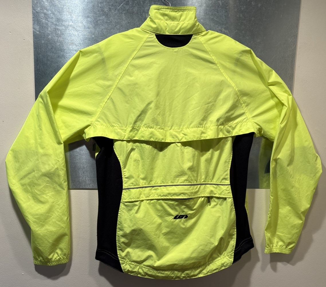 Cycling Jacket Vest LG Louis Garneau Convertible Cabriolet Hi-Vis M