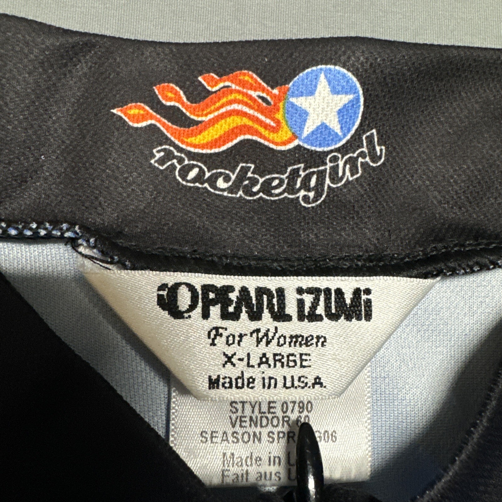 Pearl Izumi Cycling Jersey Rocket Girl Women’s XL Sleeveless 3/4 Zip Pockets