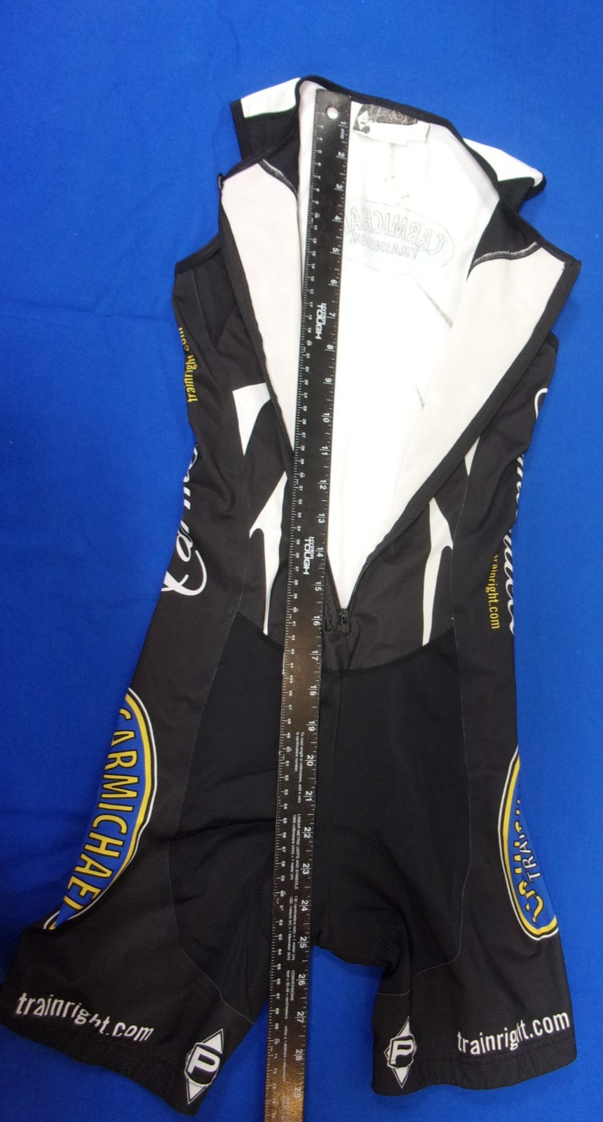 DESIGNER PANACHE CARMICHAEL TRAINING SYSTEMS CYCLING BLACK SUIT SIZE SMALL