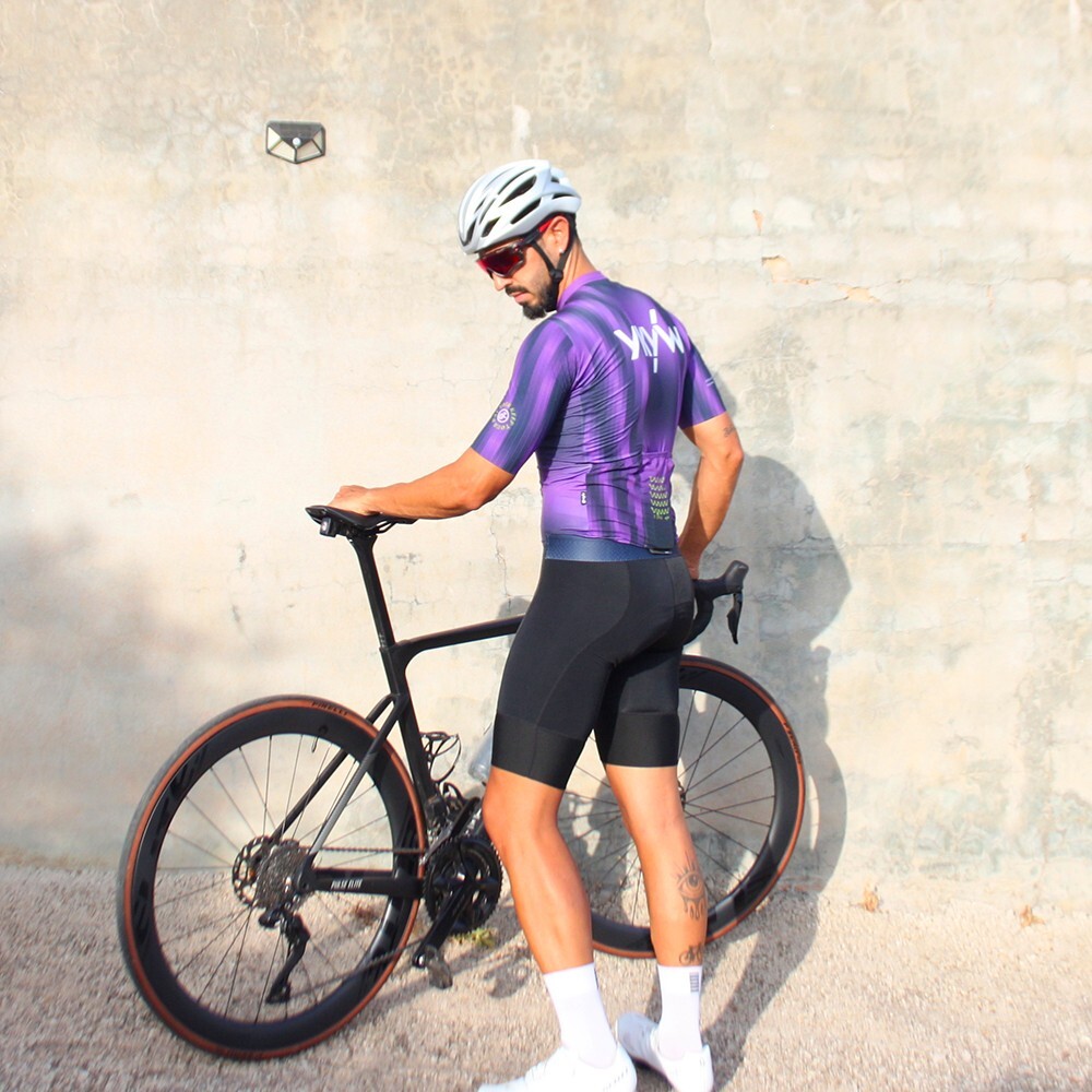 YKYWBIKE 2025 Men Summer Cycling Jersey Pro Team Bicycle Short Sleeve Purple