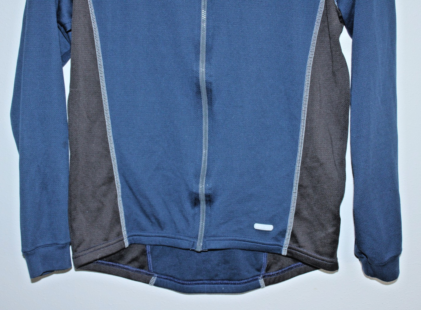 Nike Dri-Fit Long Sleeve Cycling Jersey Large Rear Pockets 42″ Chest 23/28″ T2B~