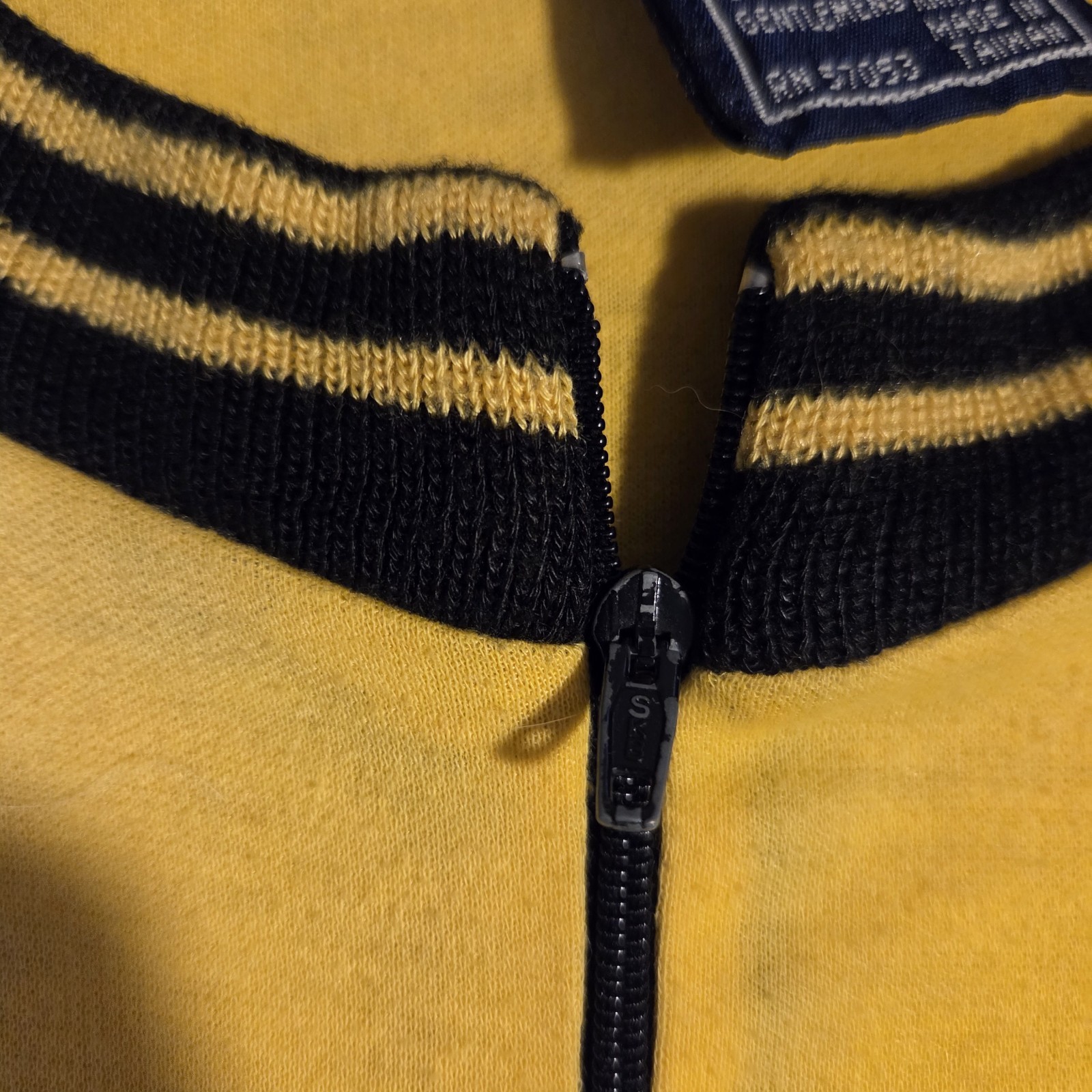 Vintage Cycling Jersey Network Knitwear Size Large Zip Up Color Block 70s Rare