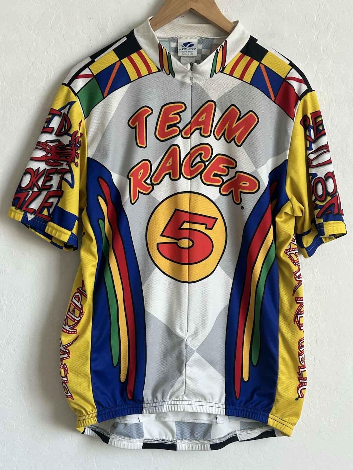 Voler Team Racer 5 Cycling Jersey Men’s Extra Large Multi Color Pockets *READ*