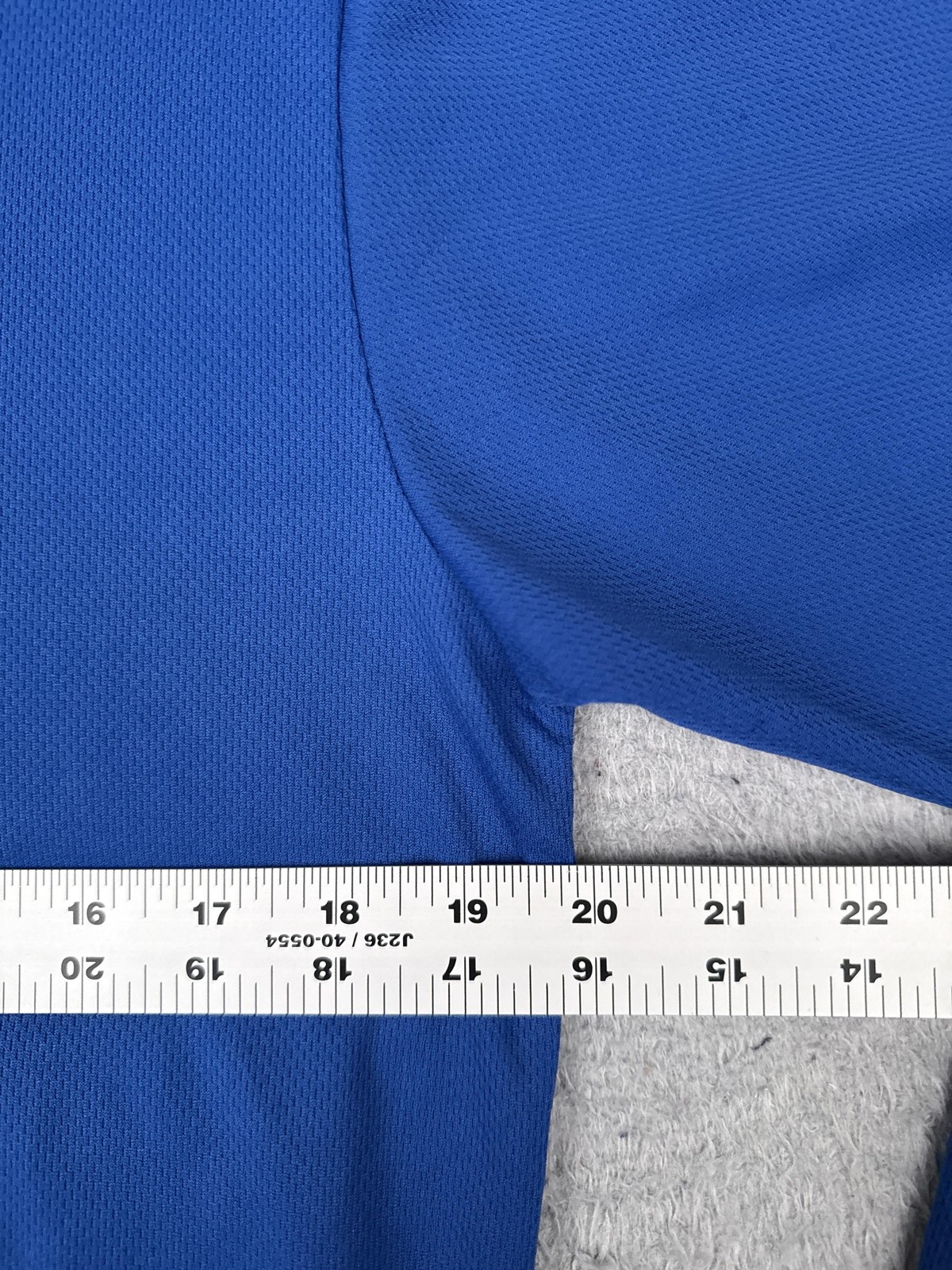 BDI Shirt Mens XL Blue Long Sleeve Cycling 1/2 Zip Jersey Pockets Mock Neck